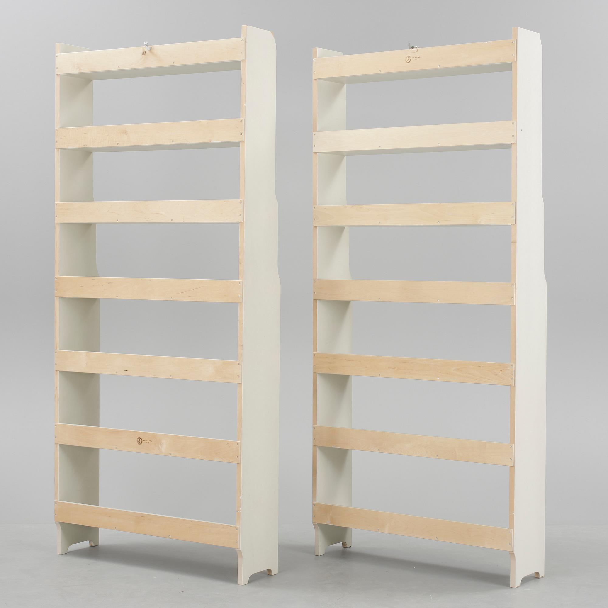 BOKHYLLOR ett par, "Ekolsund", IKEA, ur IKEA:s 1700-talsserie. 1990-tal.