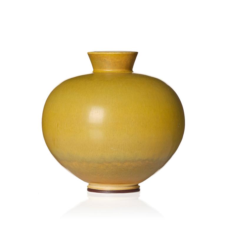 Berndt Friberg, a rabbit's fur stoneware vase, Gustavsberg Studio 1973.
