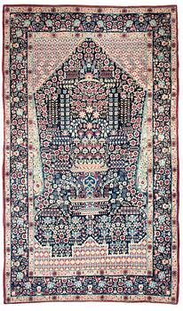 1761. MATTA, semiantik Kirman/Yesd sannolikt, ca 238 x 140,5 cm.