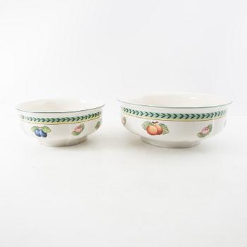 Servis, 48 delar, porslin, "French Garden Fleurence", Villeroy Bosch, Tyskland.