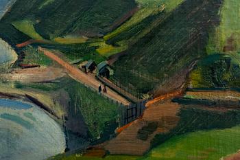 GERHARD WIHLBORG, a signed oil on relined canvas.