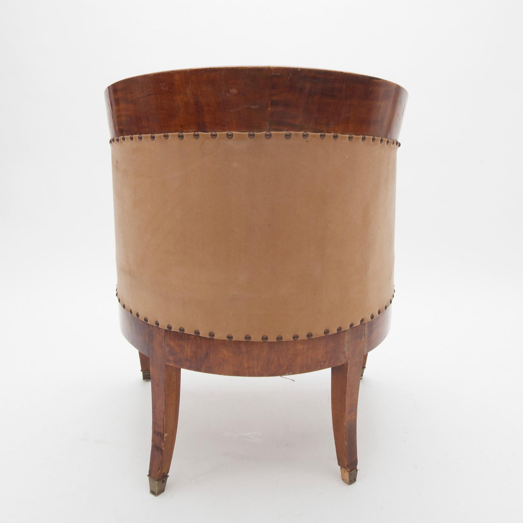 FÅTÖLJ / BERGÈRE, Ryssland, 1800-talets mitt.