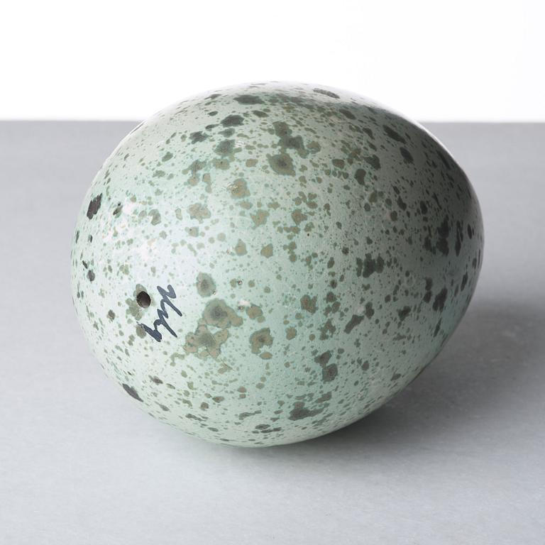 Hans Hedberg, a faience sculture of an egg, Biot, France.