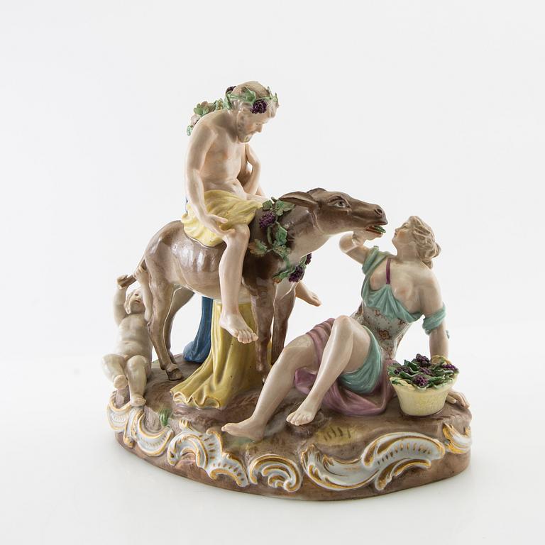 Figure Meissen late 19th century porcelain.