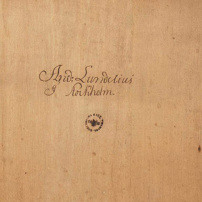 A Gustavian late 18th century commode by Anders Lundelius, master 1778.