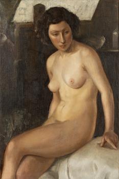 Engelsk skola, 1900-tal, "Model i the studio".