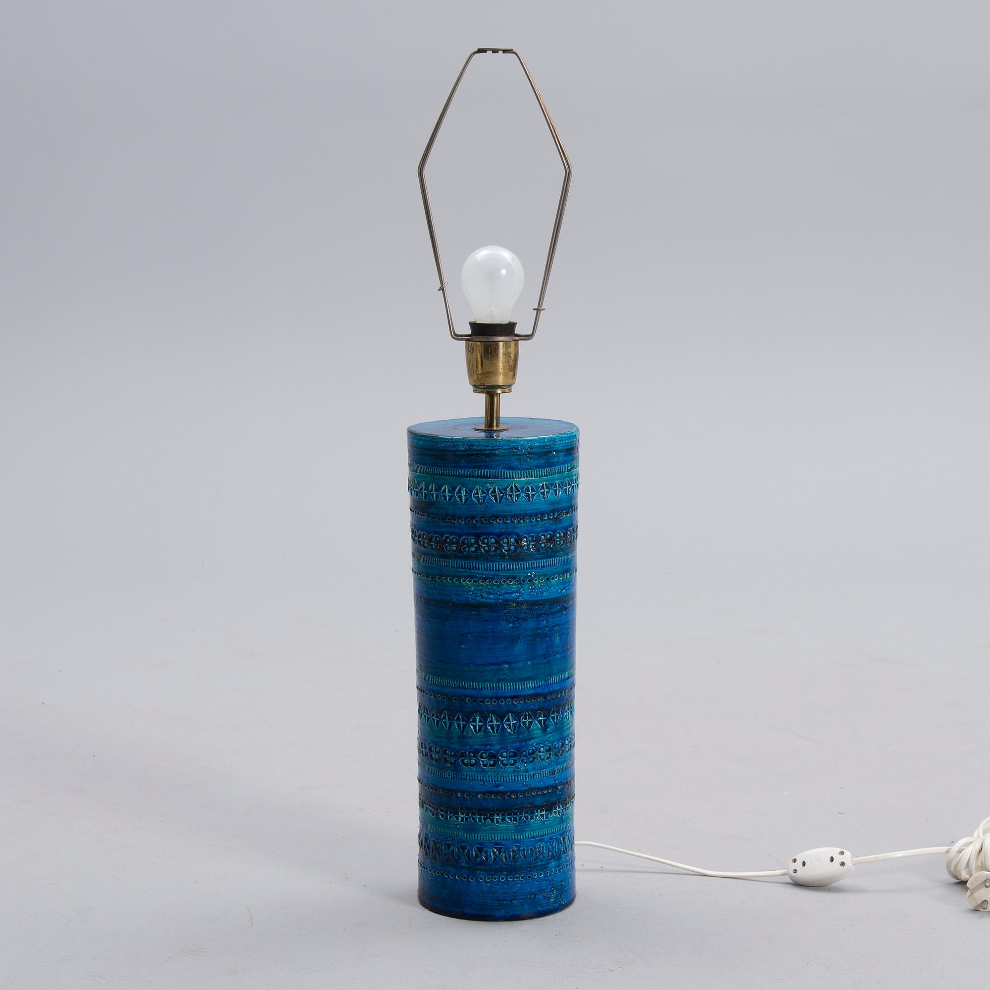 BORDSLAMPA, keramik, Aldo Londi för Bitossi, Italien 1960-tal.