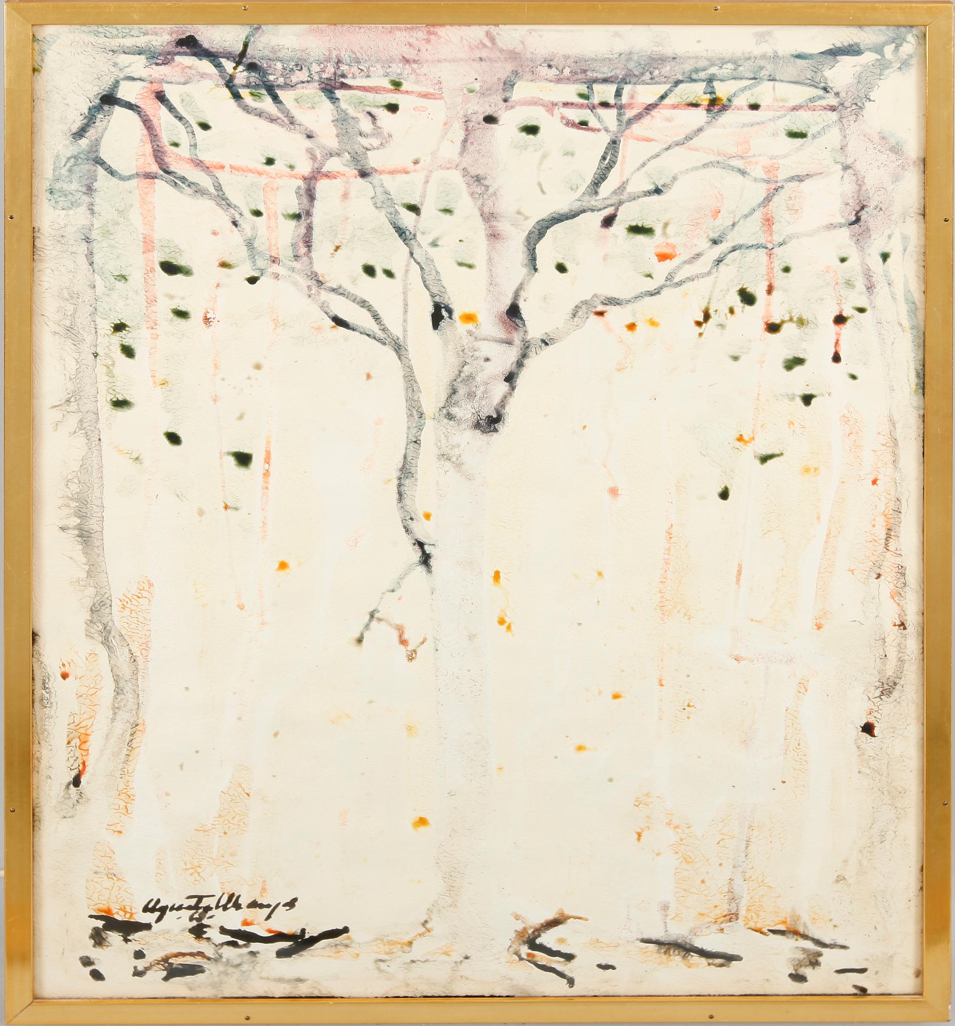 AGNETA WRANGEL, blandteknik, ljuslåda, sign och dat 68.