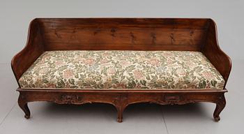 TRÅGSOFFA, rokoko, 1700-tal.