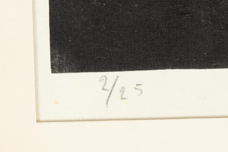Robert Jacobsen, grafiskt blad, signerad och numrerad 2/25.