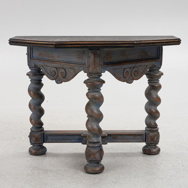 A Baroque style table, late 19th Century.