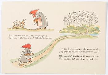 Elsa Beskow, "HATT-STUGAN. Bilderbok av Elsa Beskow".