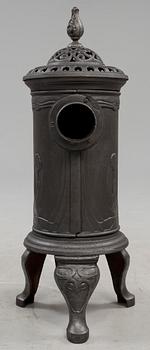 KAMIN, gjutjärn, Ankarsrum, 1900-talets andra hälft.