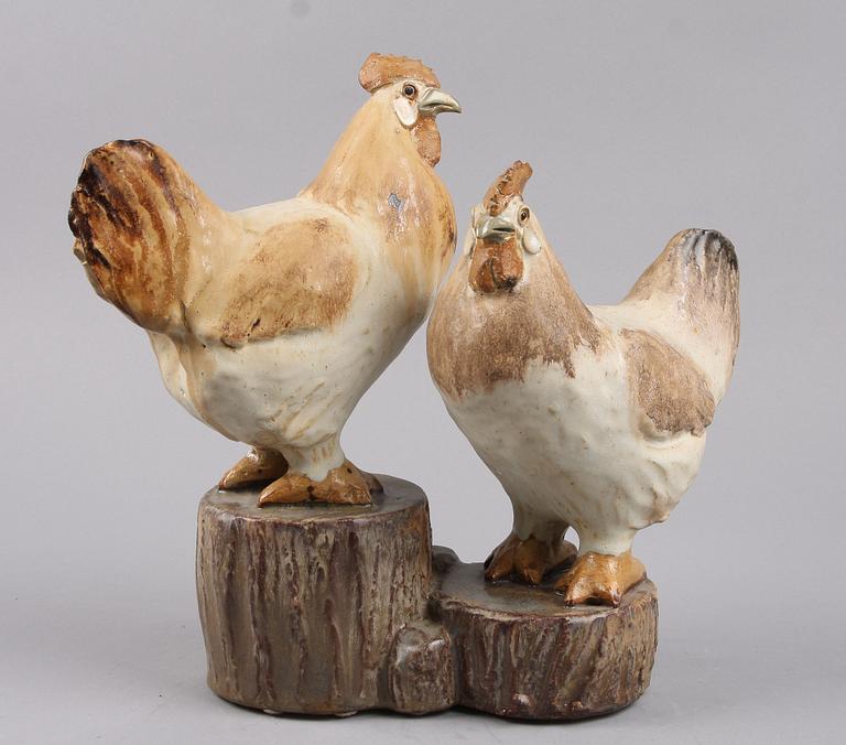 GUNNAR HANSSON, skulptur, stengods, sign.