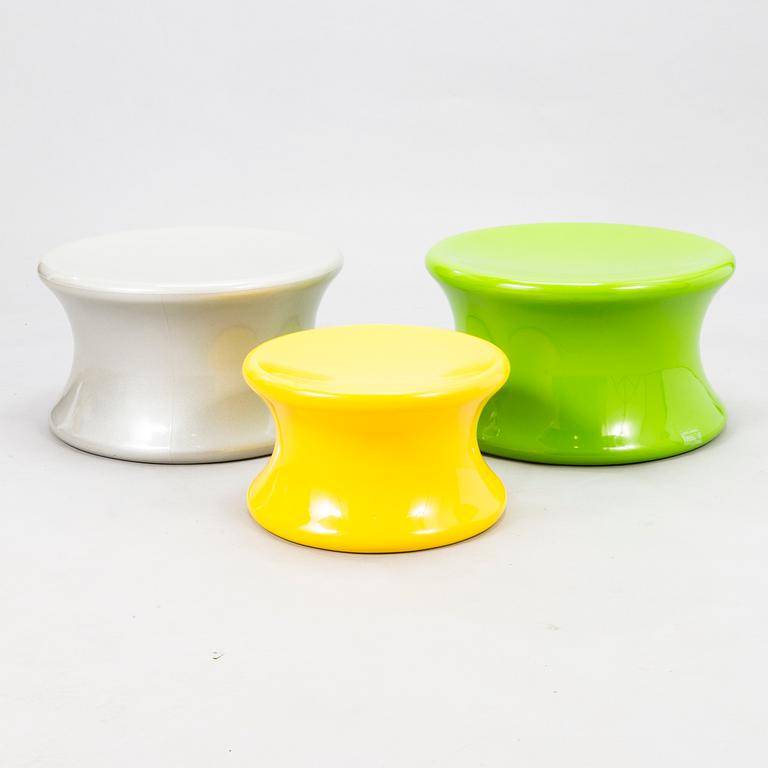 EERO AARNIO, a set of three 'Mushroom' stools for Adelta.