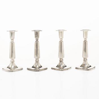 Tore Eldh, Four silver candlesticks, Carlson K & E, Gothenburg, 1968.