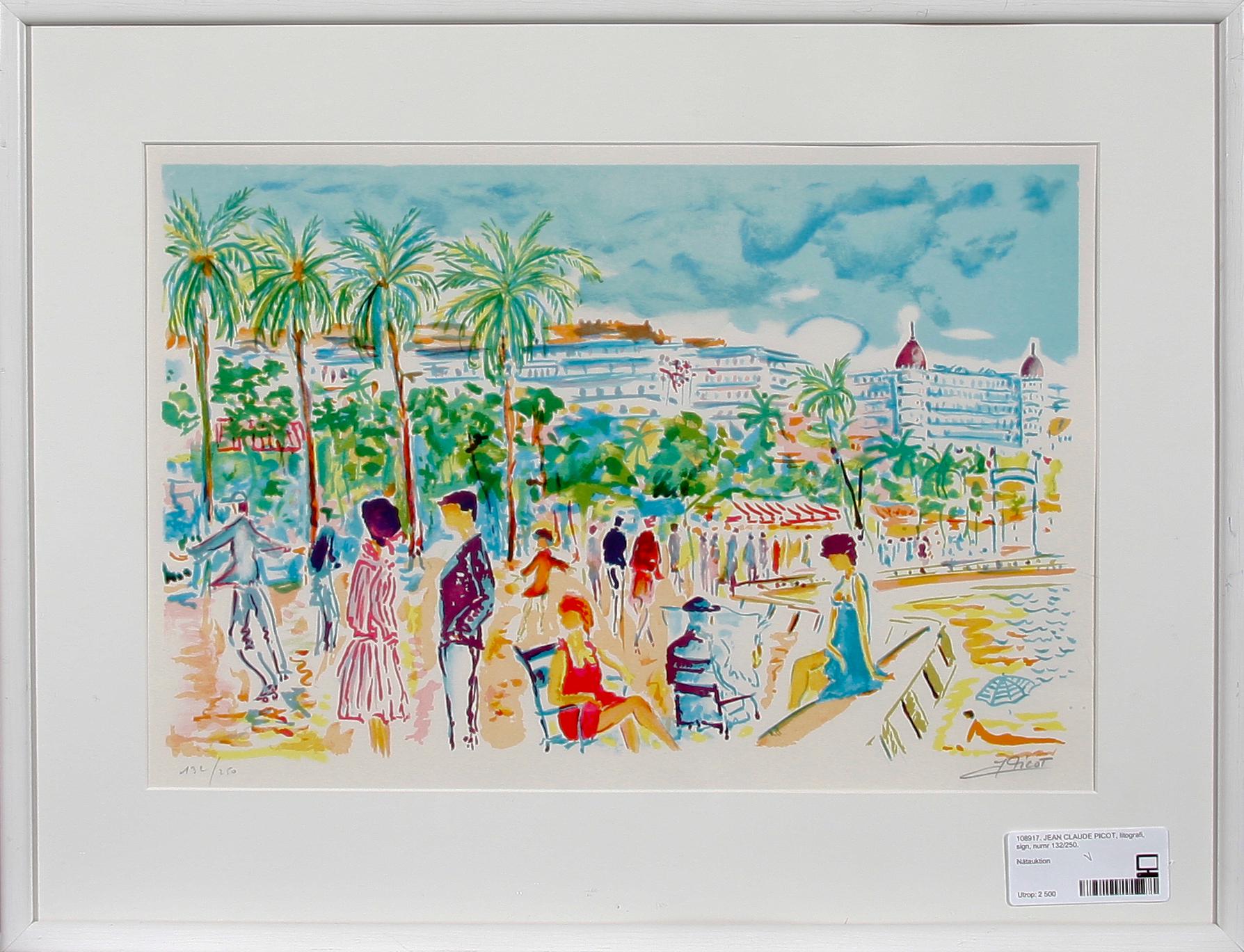 JEAN CLAUDE PICOT, litografi, sign, numr 132/250.