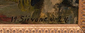 HANNES SIIVONEN, öljy levylle, signeerattu ja päivätty -24.