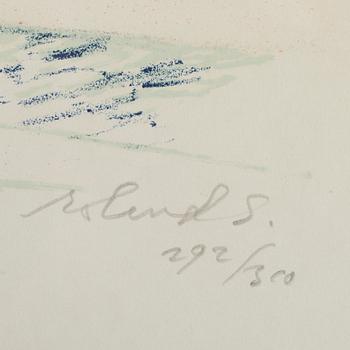 ROLAND SVENSSON, färglitografi, signerad och numrerad 292/300.