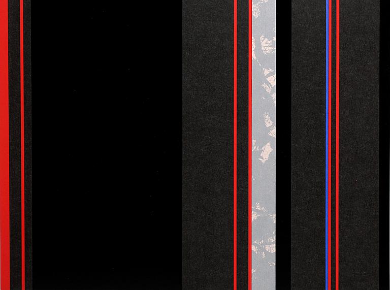 NILS KÖLARE, "Ricercar", mapp med 4 serigrafier tryckta av Ingvar Landberg, nr 37/99, sign o dat -86.