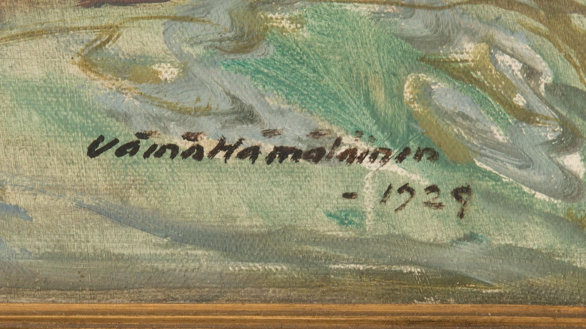 Väinö Hämäläinen, oil on canvas, signed and dated 1929.