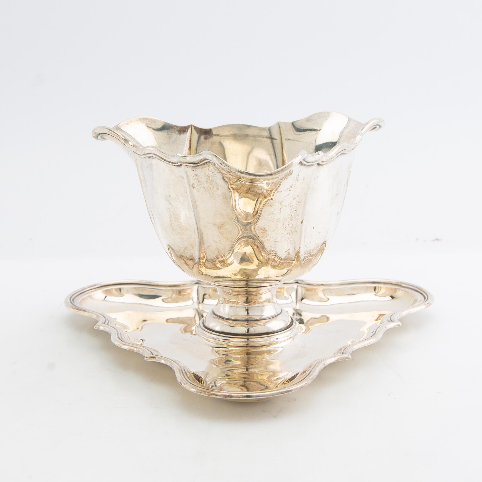 Sauce bowl, silver probably CC Christensen Randers Denmark 1925.