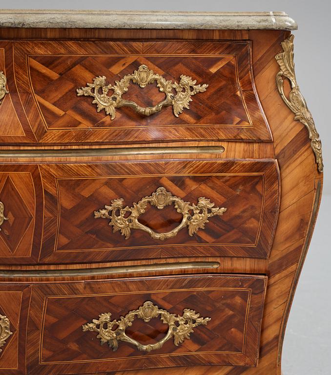 A Swedish Rococo 18th century commode by J Gröndahl.