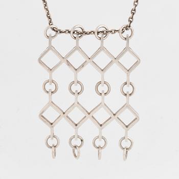 Jorma Laine, design Ruutu, silver pendant.