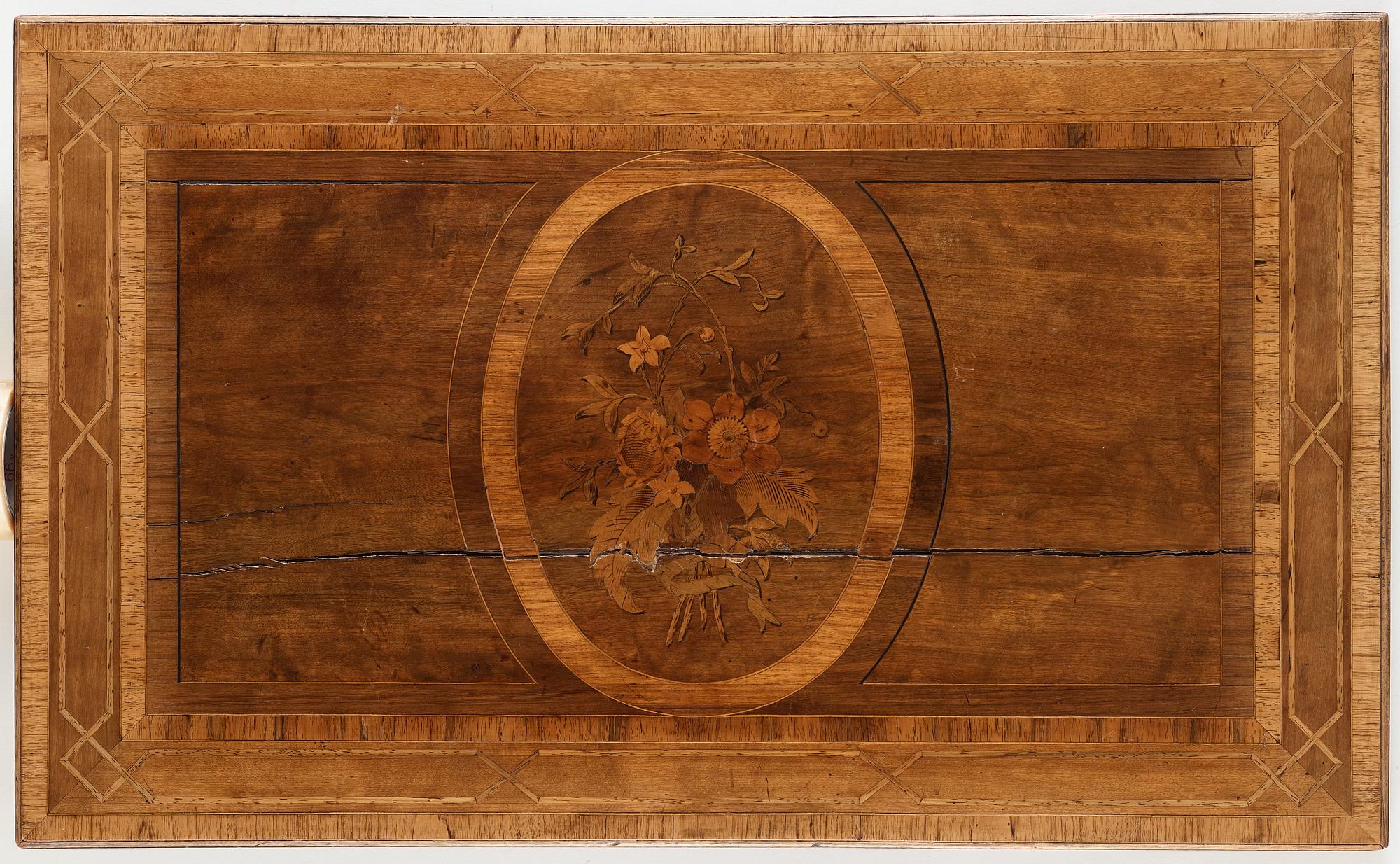 BORD/SPELBORD, av Gottlieb Iwersson (mästare i Stockholm 1778-1813), ej signerat,  1700-talets slut, Gustavianskt.