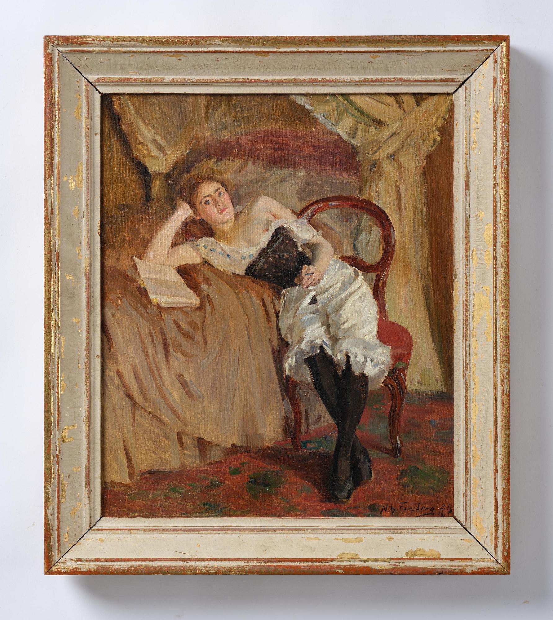 Nils Forsberg d y, Läsande ung kvinna.