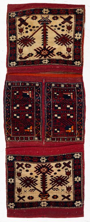 A semi-antique saddlebag, Soma/Bergama area, Western Anatolia, c. 124 x 46 cm.