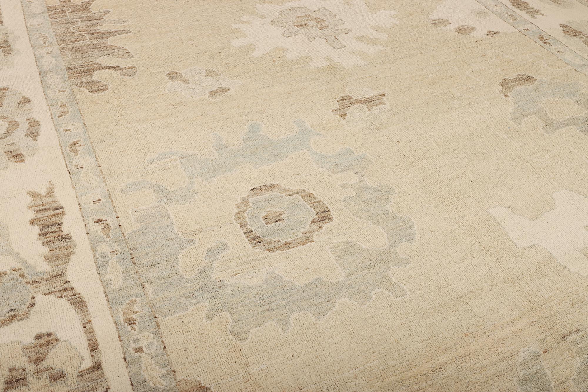 An Ushak design carpet, c. 442 x 317 cm.