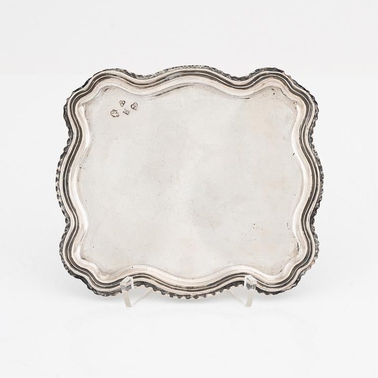 A Russian Silver Platter, Assay Master Stepan Belkin, Alderman Fedor Petrov, Moscow 1781.