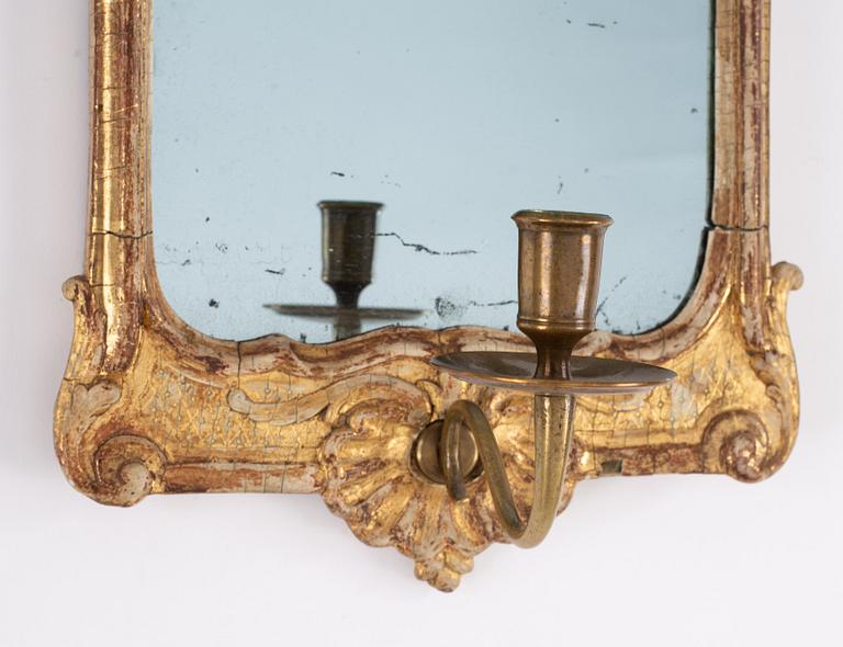 A Rococo girandole mirror, second half of the 18th century.