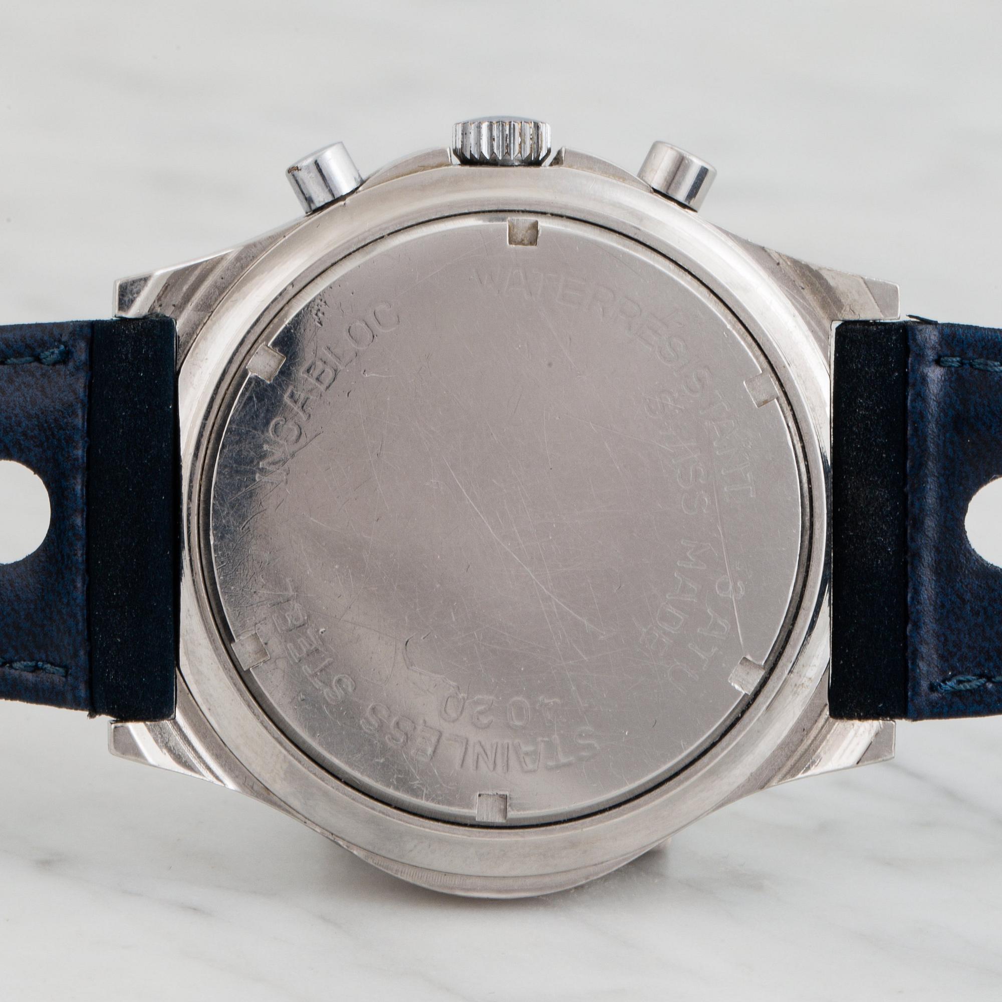 GLYCINE, chronograph, "15 Pulsations", wristwatch, 42 mm.