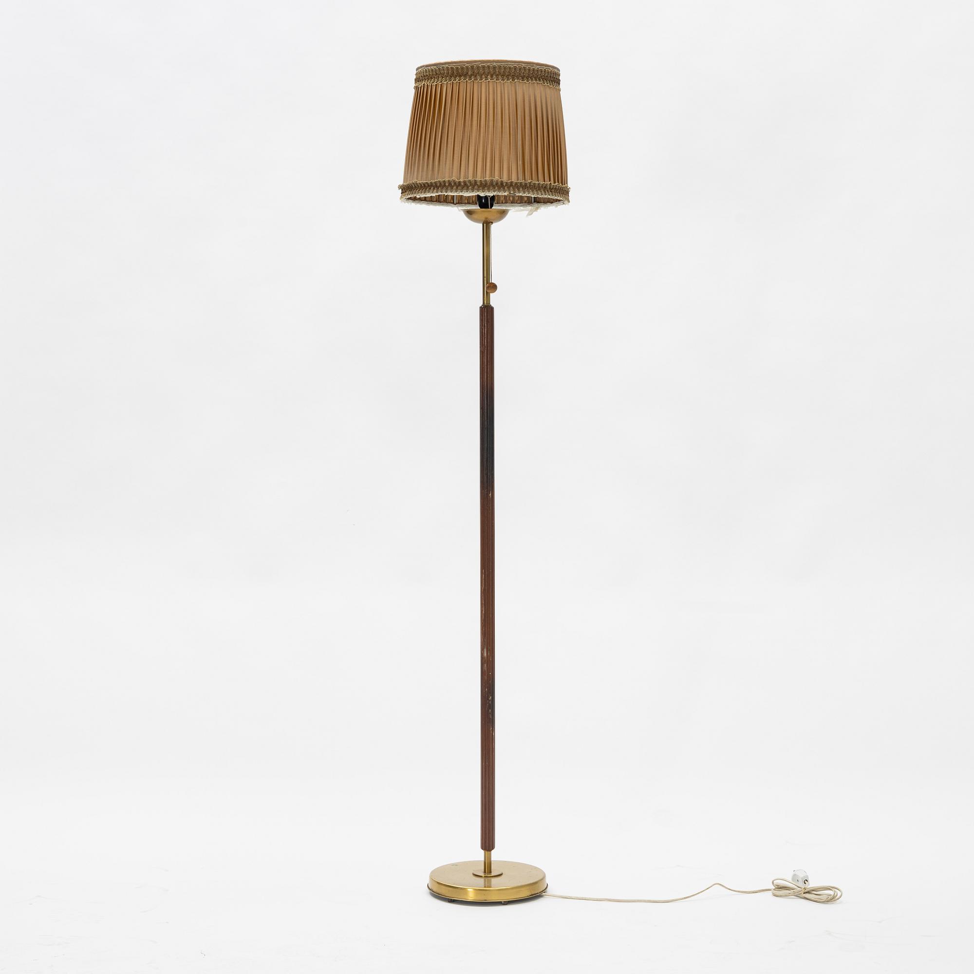 A floor lamp, mid-20th century.