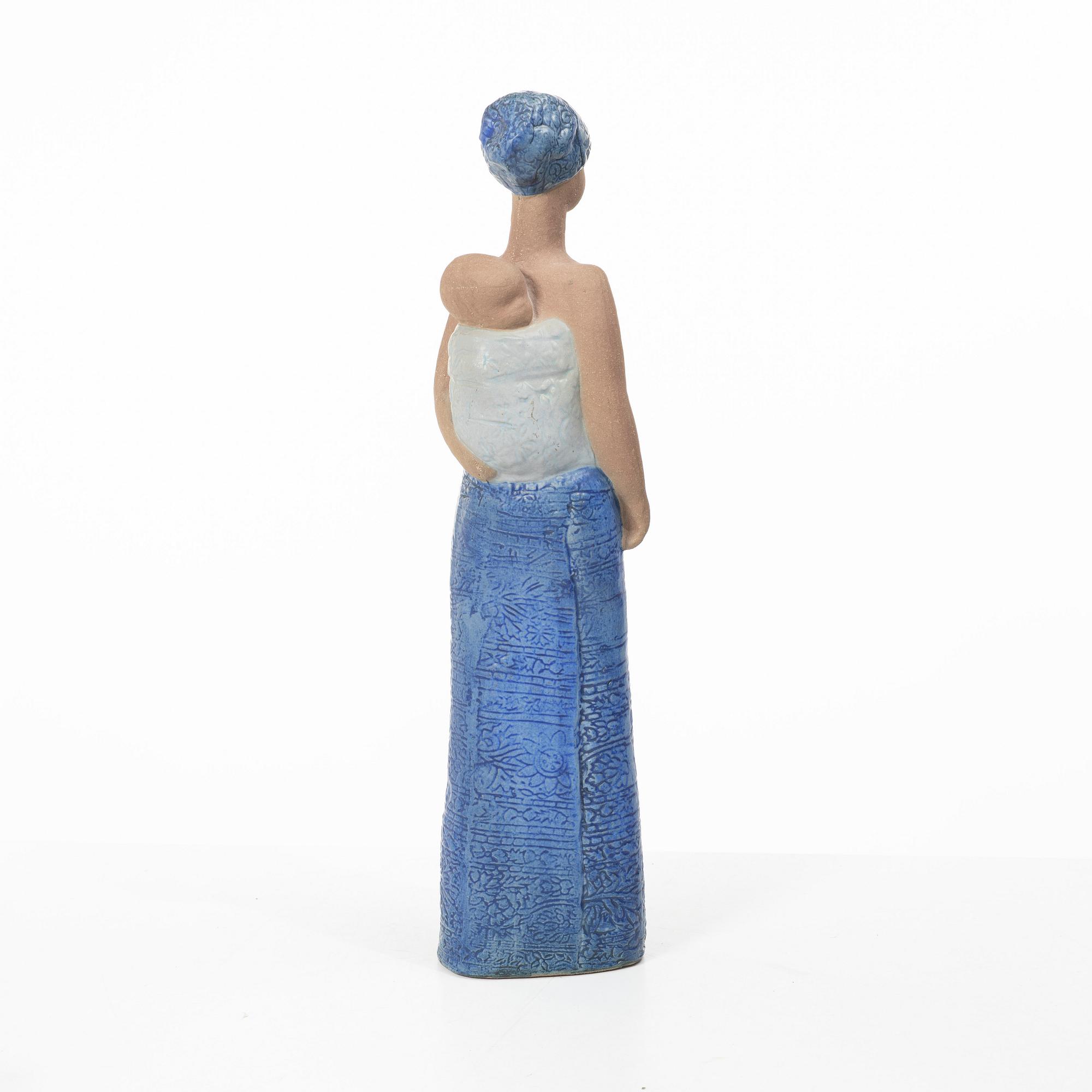Lisa Larson, a stoneware figurine, K-studion, Gustavsberg, Sweden.