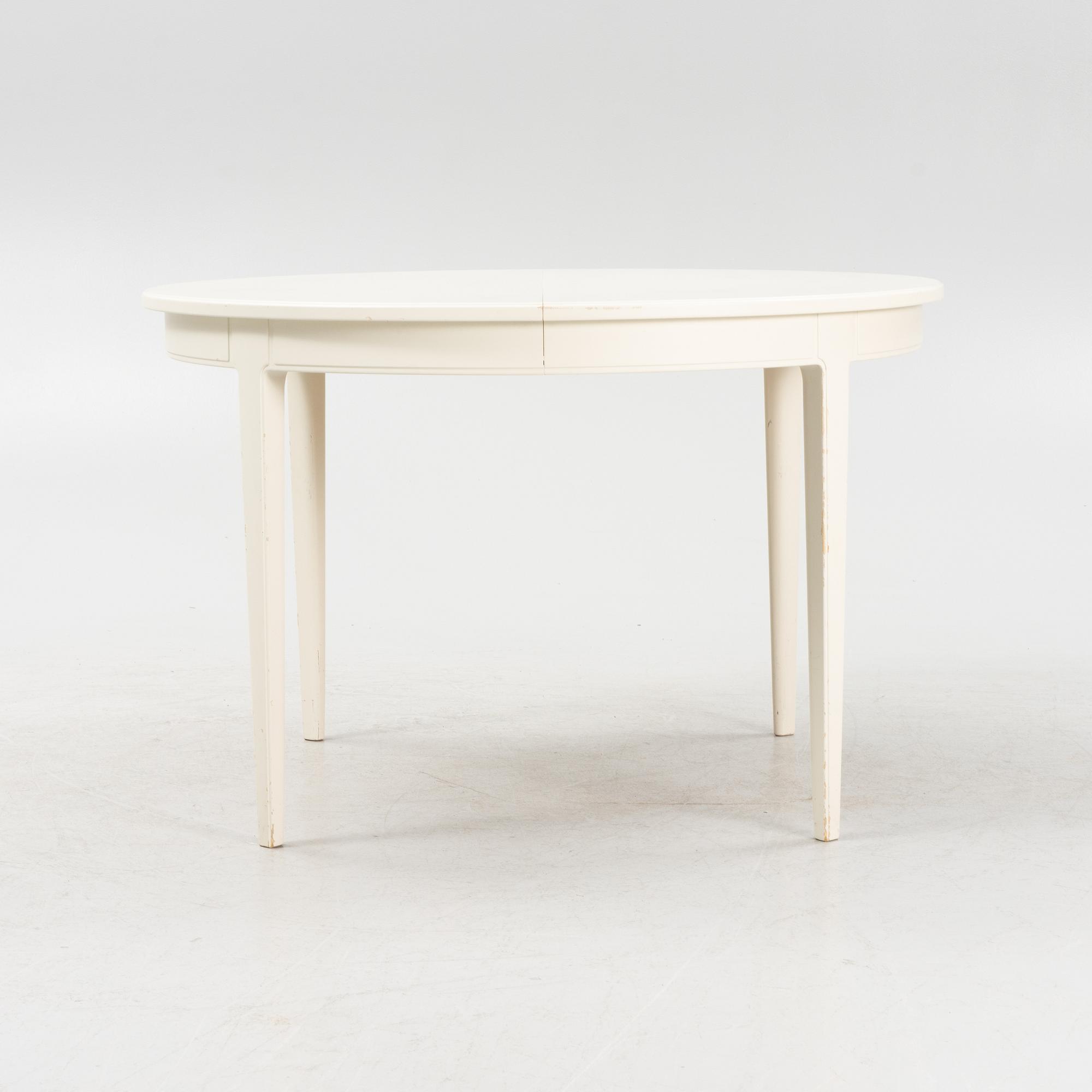 Carl Malmsten, a dining table with four chairs, 'Herrgården', Bodafors, second half of the 20th century.