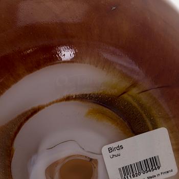 Oiva Toikka, A glass bird, 'Uhuu', signed O. Toikka Nuutajärvi.