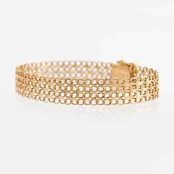 Armband 18K guld, X-länk.