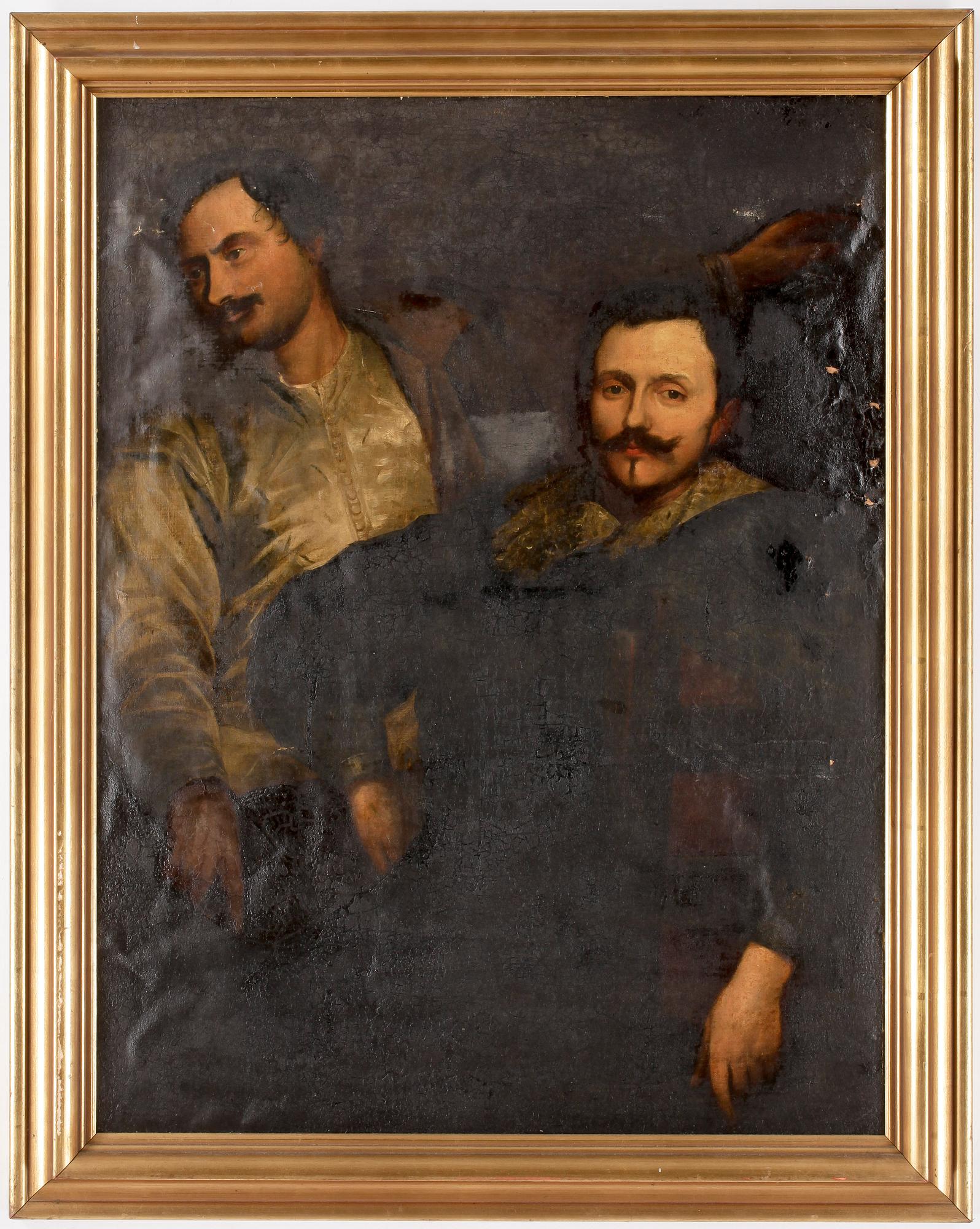 OKÄND KONSTNÄR, olja på duk, ej signerad, 1800-tal.