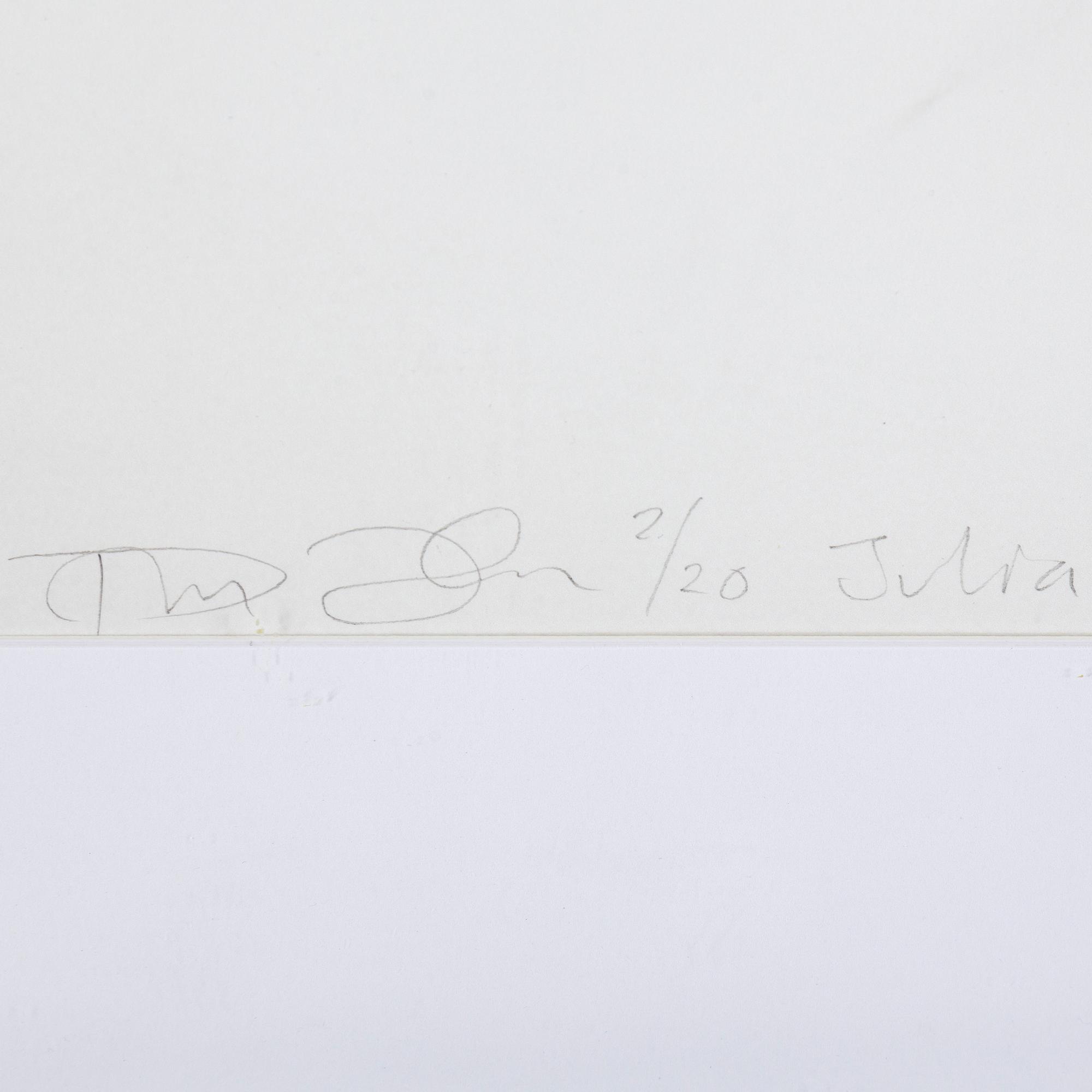 THOMAS KLEMENTSSON, archival pigment print. Signed and numbered 2/20.