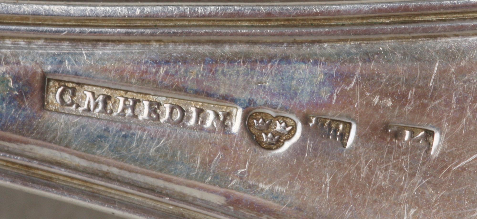 SKEDAR, 10+6+9, silver. Bla 1800-tal.