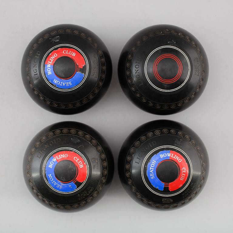 KLOT, 4 st, lignoid, lawn bowls, Thomas Taylor, Scotland.