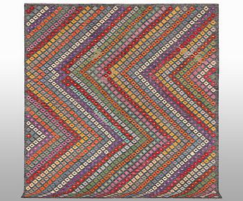 A carpet, kilim, ca 289 x 255 cm.