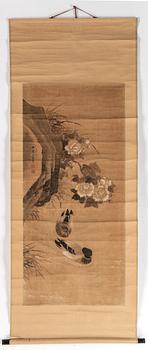 RULLMÅLNINGAR, 2 st, papper, Japan 1900-tal.