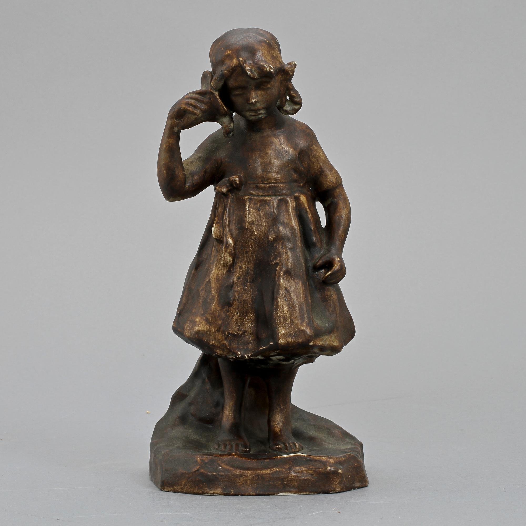 SKULPTUR, porslin, Alice Nordin, Gustavsberg, 1900-tal.
