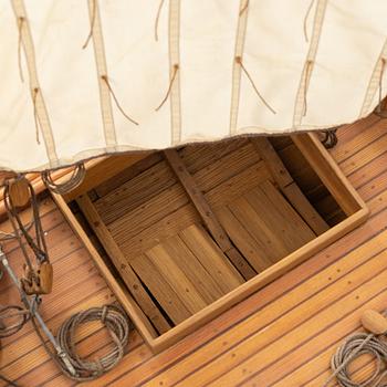 Modell av galeasen "Petter" av Orust, Lars Herngren 1990-tal.