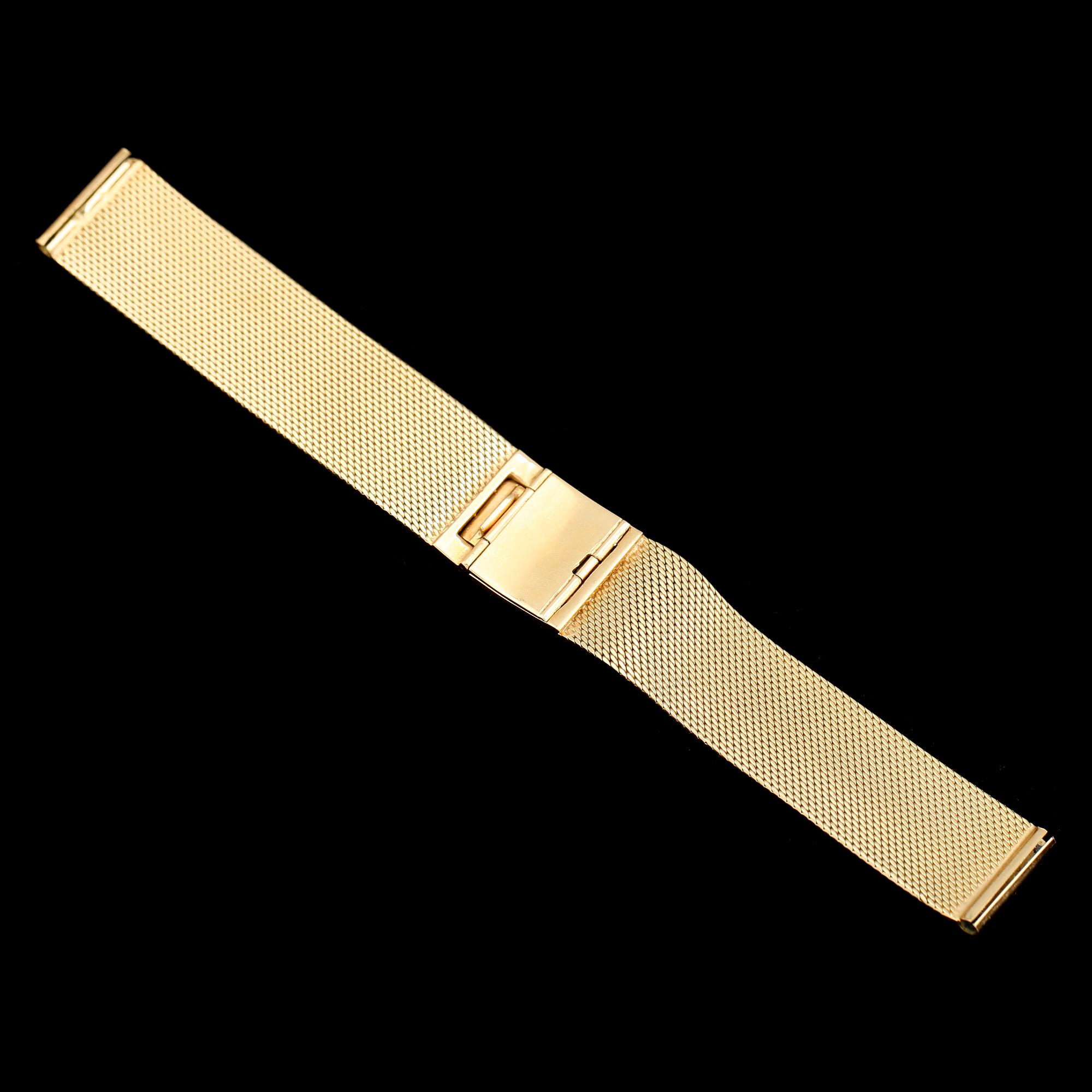 ARMBAND FÖR ARMBANDSUR, 18K guld. Total vikt ca 48 g.