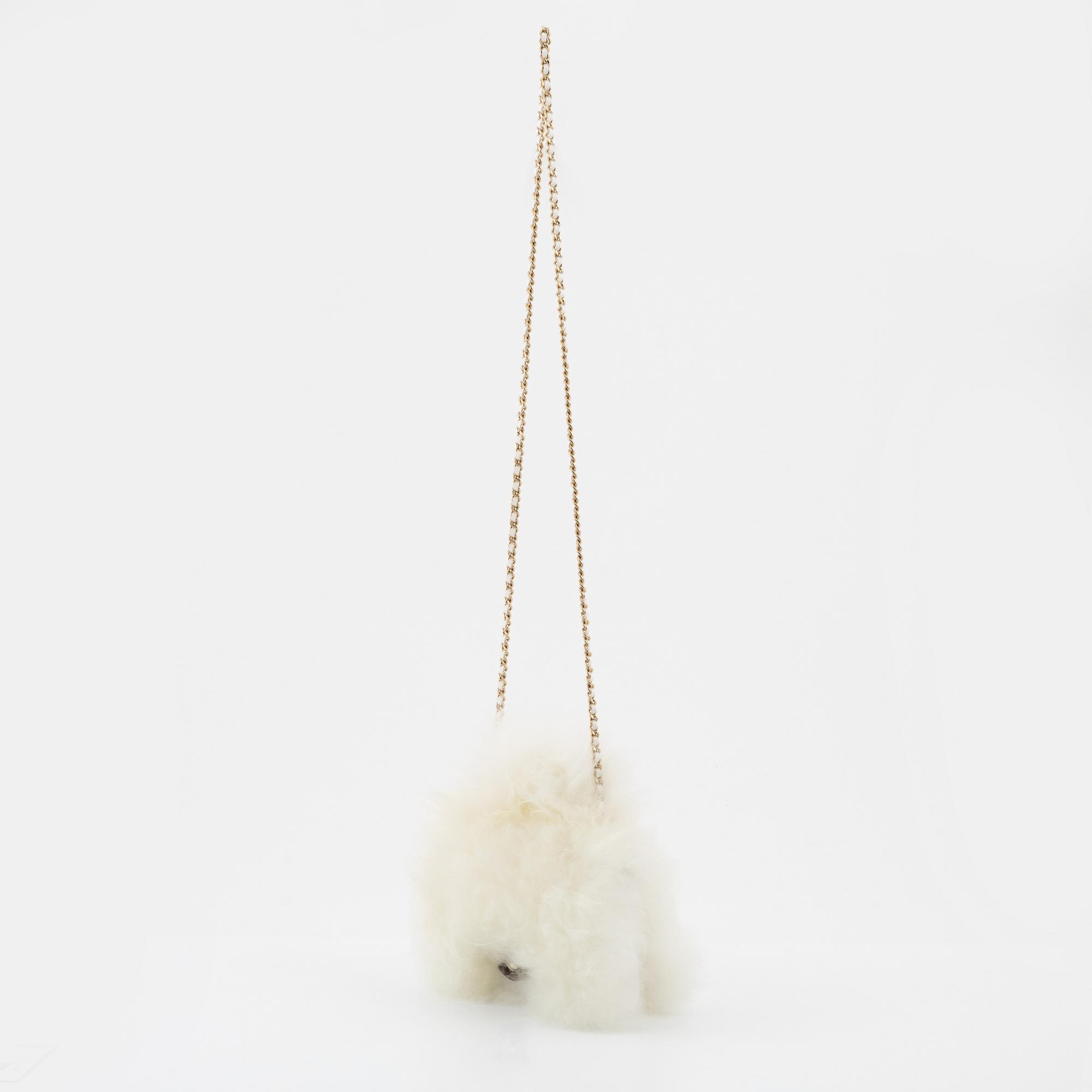 Chanel, "Metiers D'Art Paris Hamburg Shearling Sheepskin Top Handle Bag".